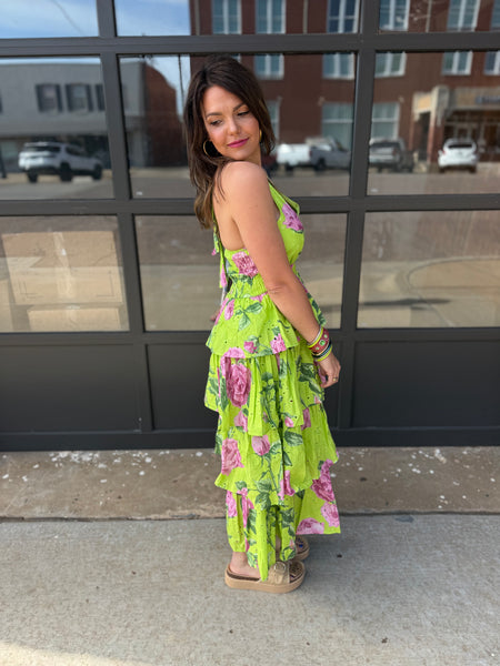 Chartruese Halter Dress