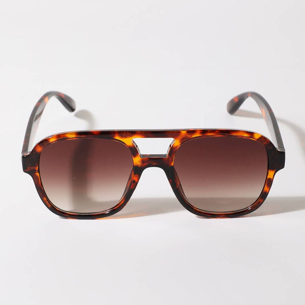 Unisex Retro Square Aviator Style Color Lense Sunglasses