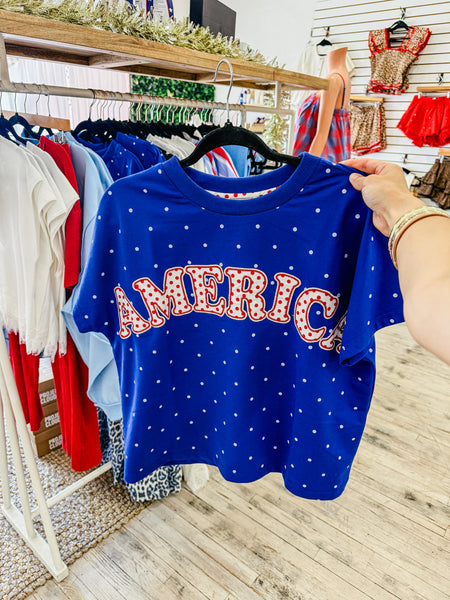 America Map Dot Top