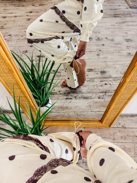 Ivory and Brown Set
