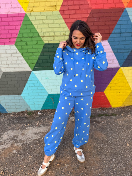 Blue Polka Dot Set