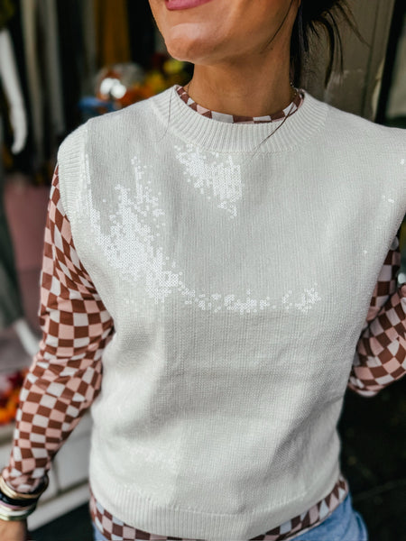 Shimmer Sweater Vest