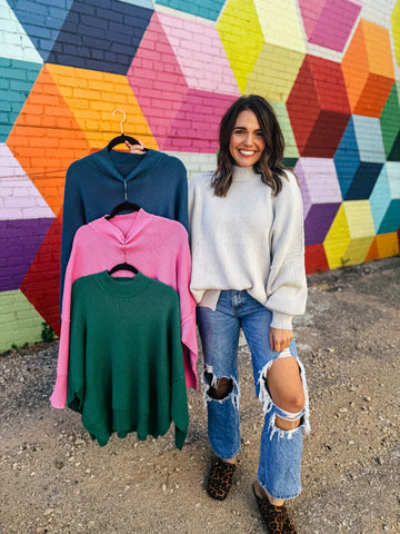 Side Slit Dupe Sweater