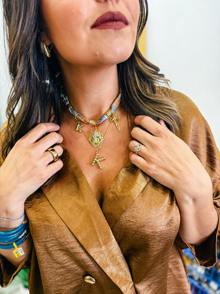 Dolly initial necklace