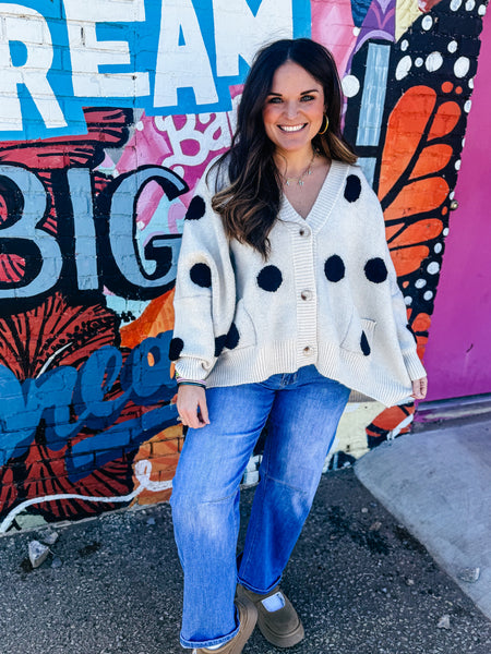 Taryn Polka Dot Cardigan