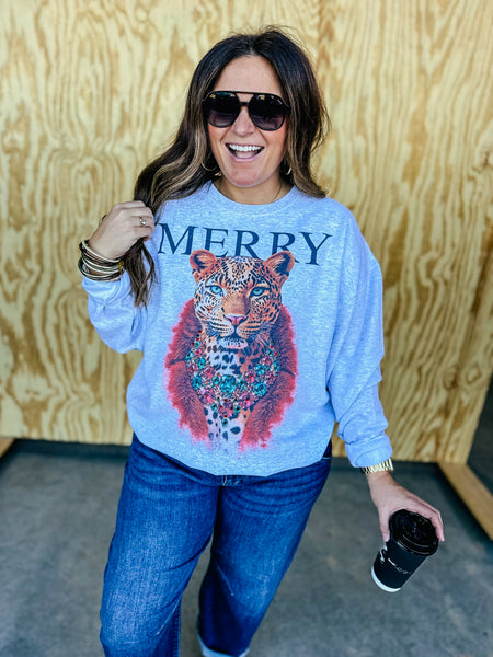 Boujee Merry Cat Sweatshirt