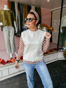 Shimmer Sweater Vest