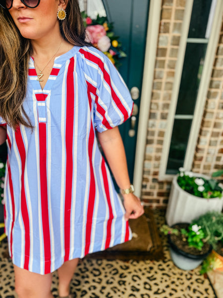 Americana Stripe Dress