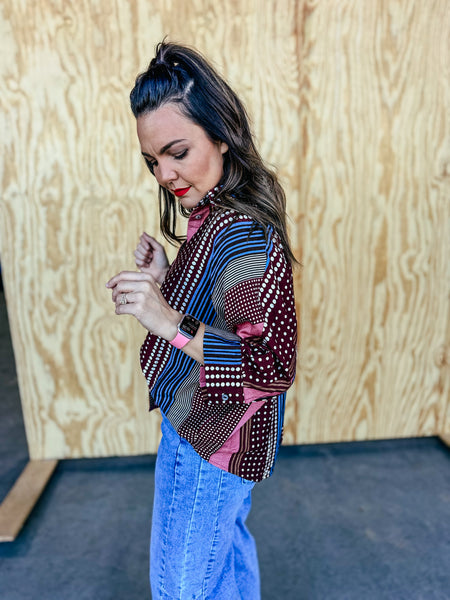 Whimsy Print Blouse