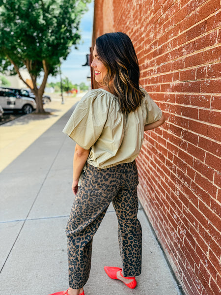 Side Ribbon Tie Blouse