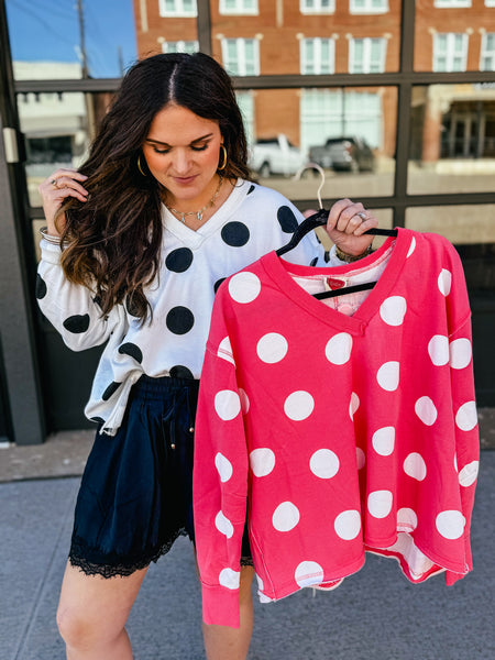 Polka Dot Pullover