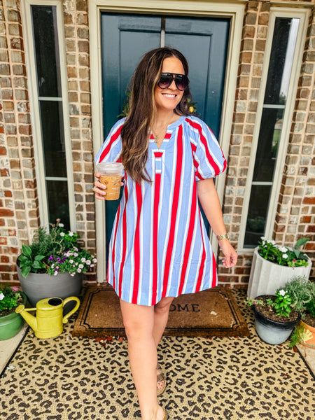 Americana Stripe Dress