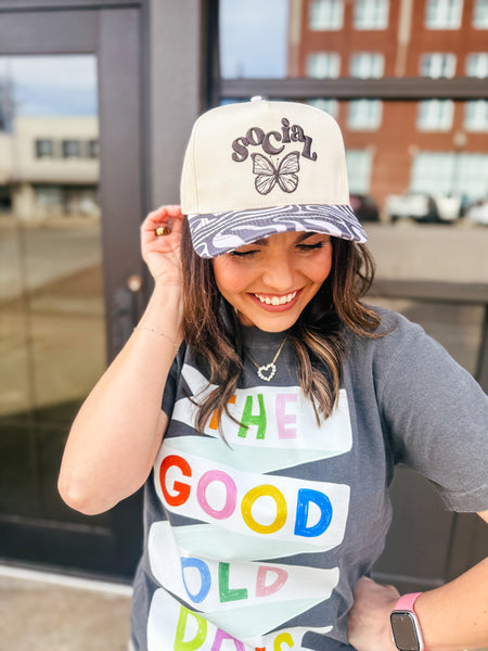 Social Butterfly Trucker hat