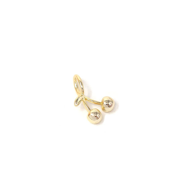 Medium Charm  Gold Cherry  