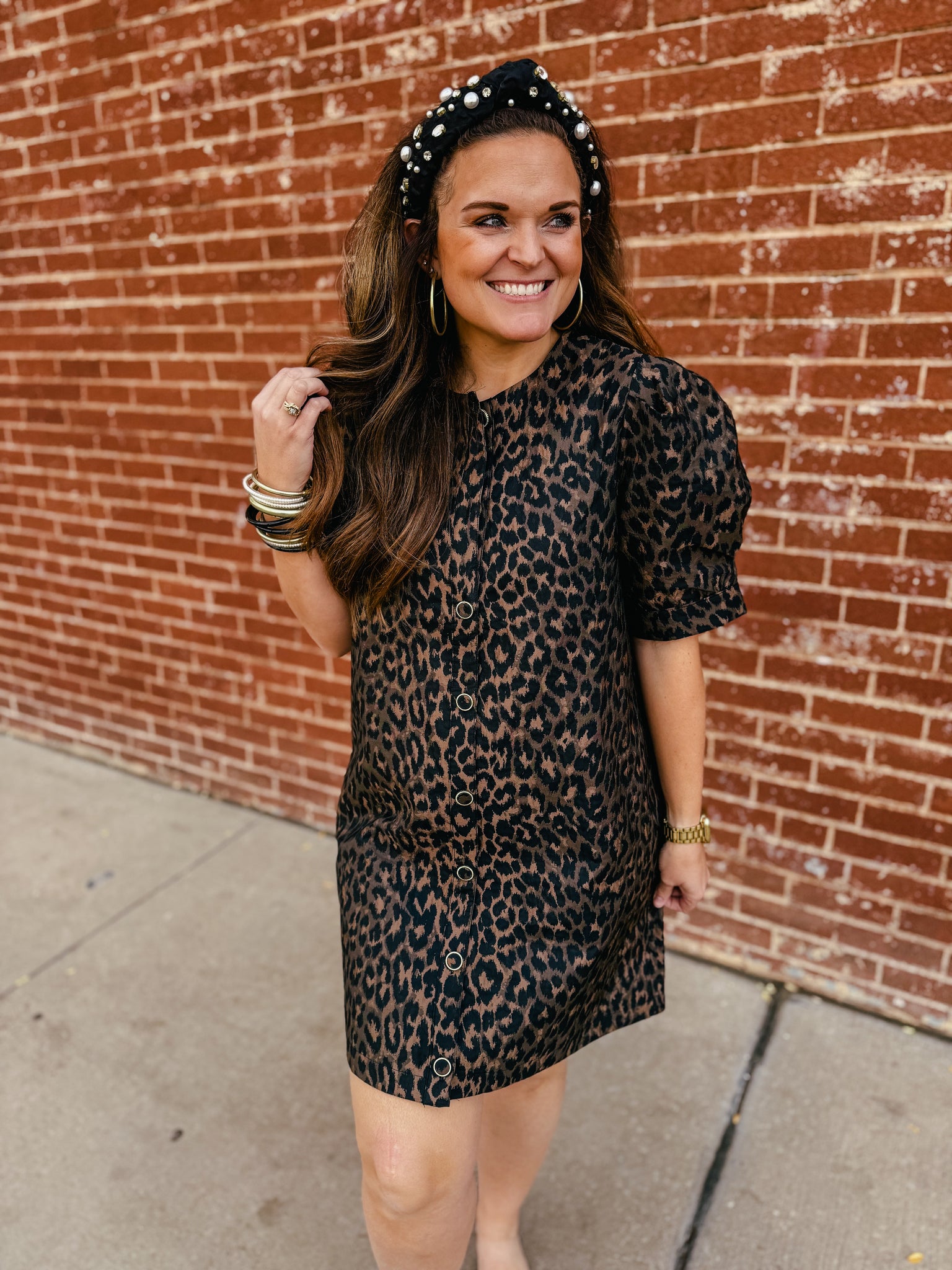 Jilliane Leopard Dress
