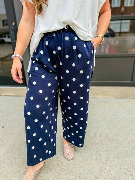 Abby Polka Dot Barrel Sweatpants