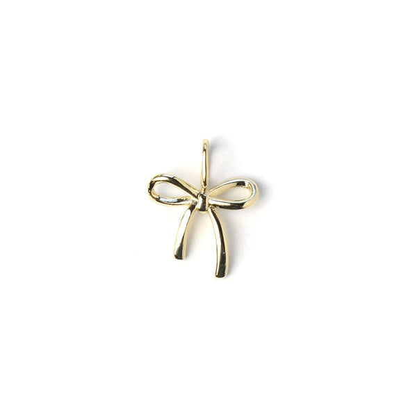 Medium Charm  Baby Bow - Gold  