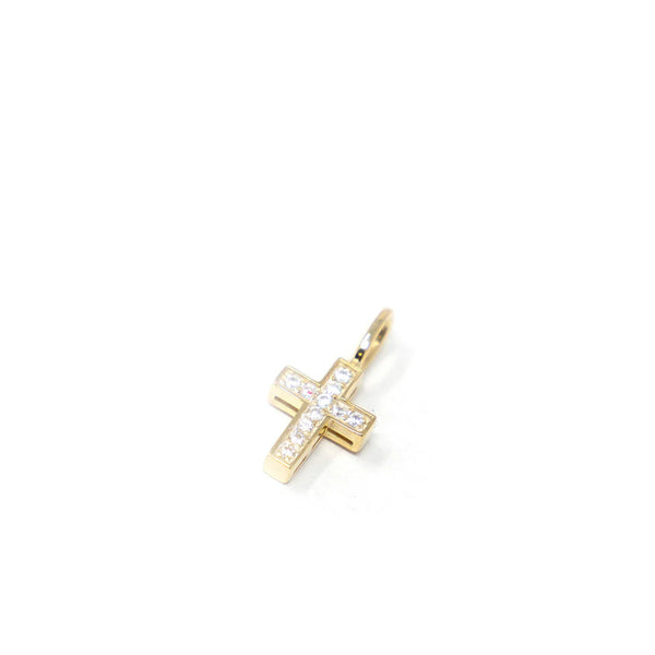 Medium Charm  Dainty Crystal Cross  