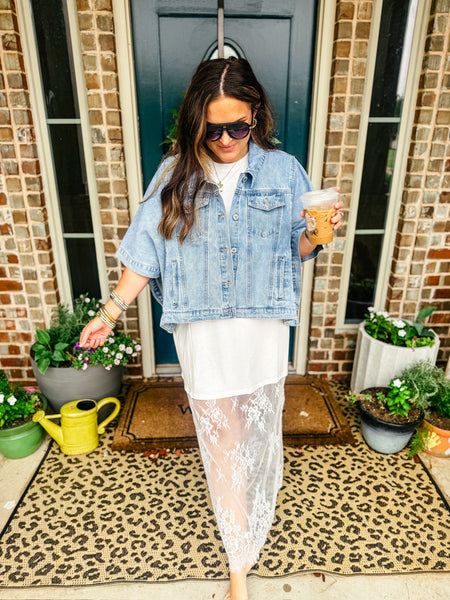 Denim Cape
