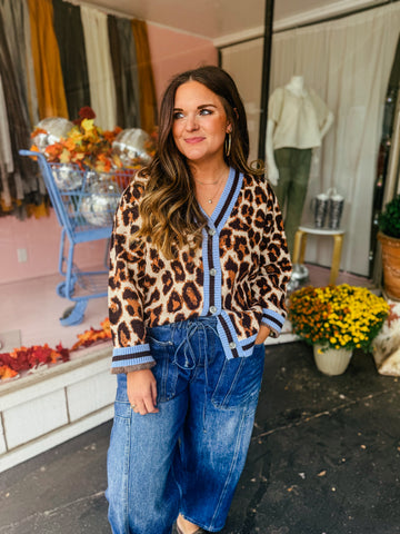 Loveshack Leopard Cardigan