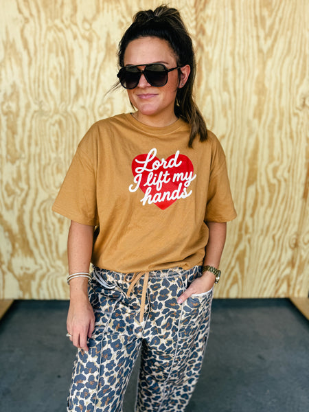 Lord I Lift My Hands Comfort Colors Tee