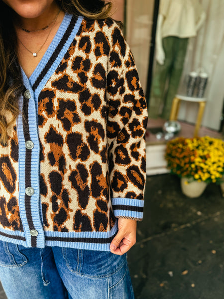 Loveshack Leopard Cardigan
