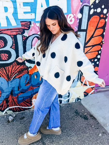 Taryn Polka Dot Cardigan