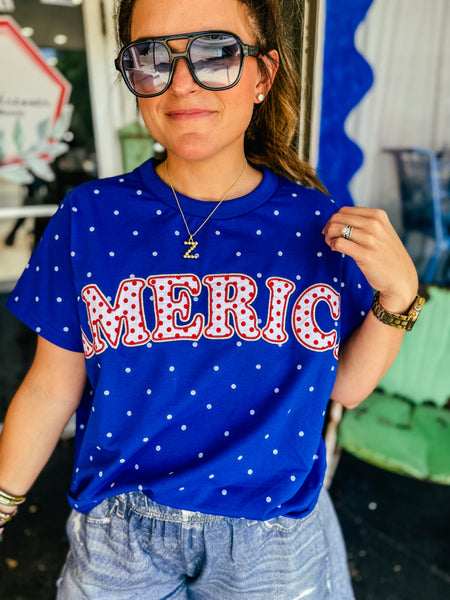 America Map Dot Top