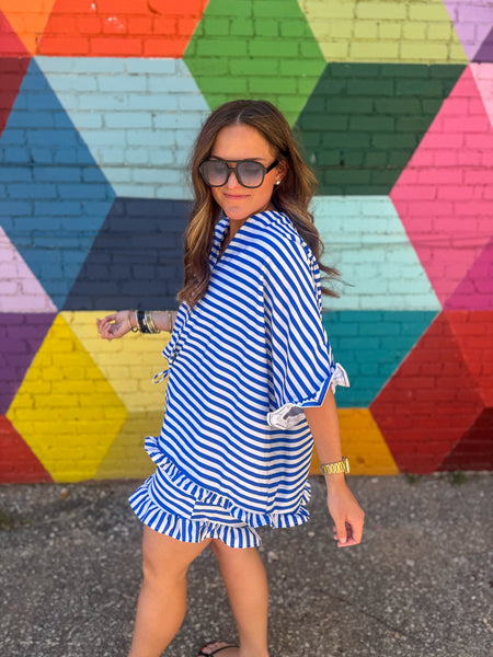Saylor Blue Stripe Set