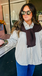 Layered stripe top