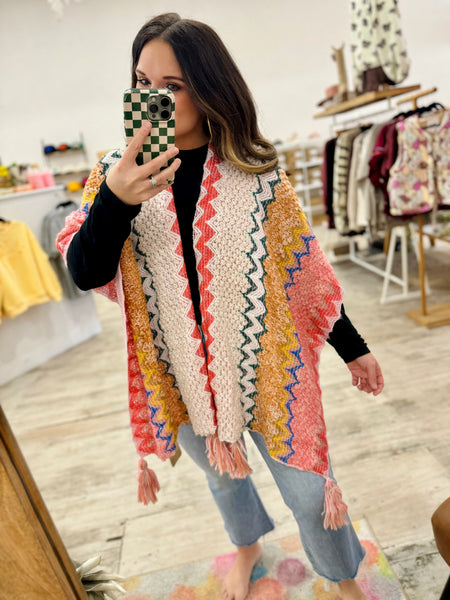 Southwestern Tassled Wrap