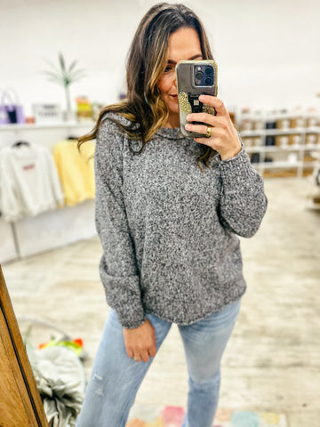 Heather charcoal sweater    