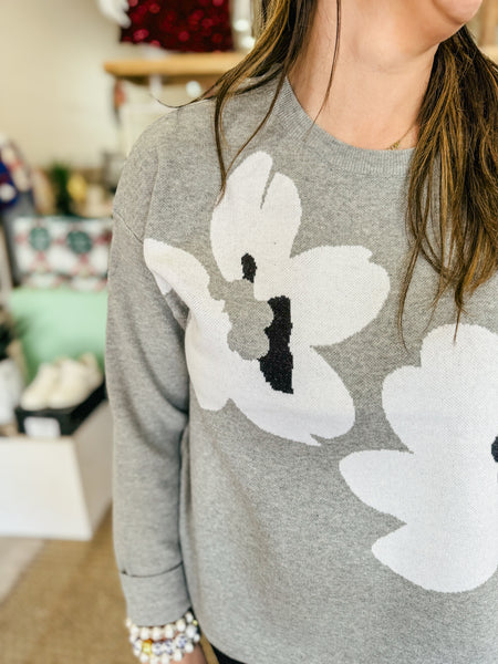 Grand Floral Sweater    