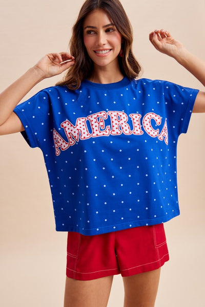 America Map Dot Top