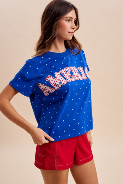 America Map Dot Top
