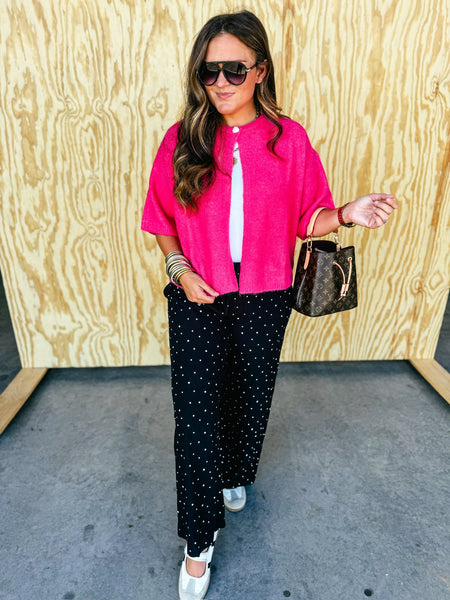 Hot Pink Gracie Cardigan