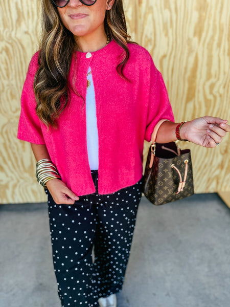 Hot Pink Gracie Cardigan