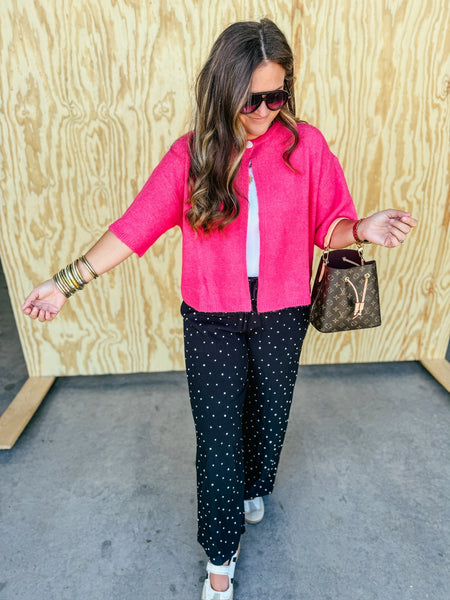 Hot Pink Gracie Cardigan