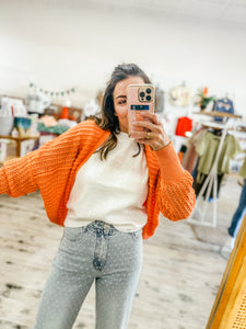 Fishnet Bolero Cardigan