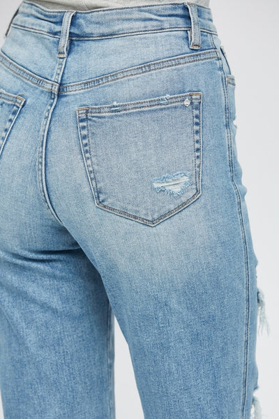 Luna High Rise Straight Denim    