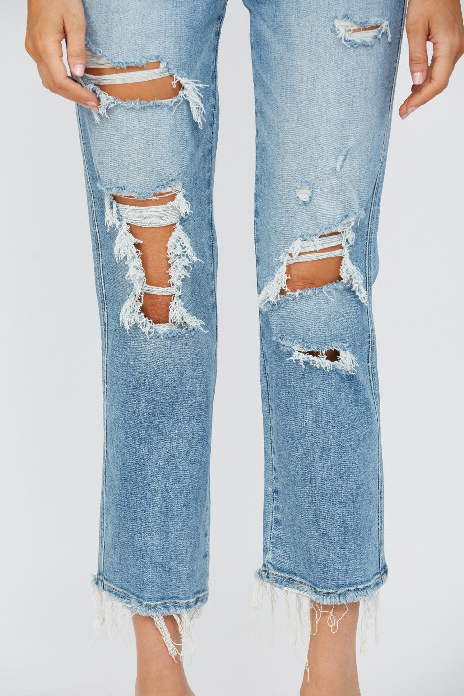 Luna High Rise Straight Denim    