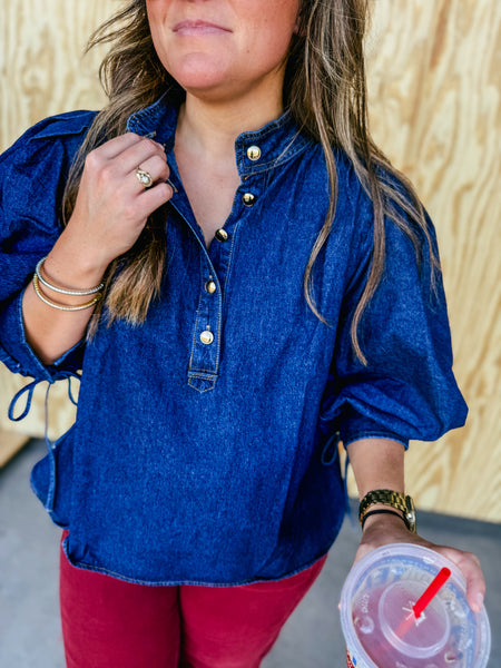 Marlie Denim Blouse