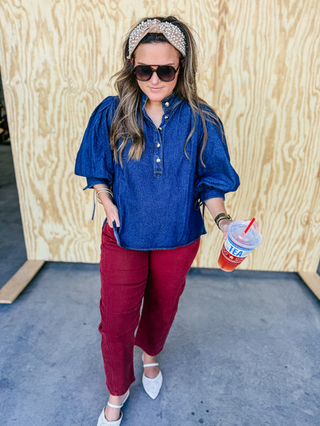 Marlie Denim Blouse