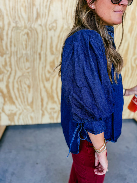Marlie Denim Blouse