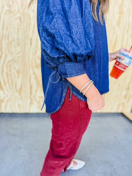 Marlie Denim Blouse