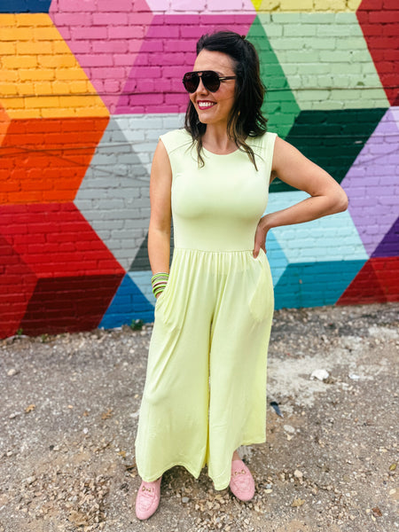 Taylor Lemon Jumpsuit