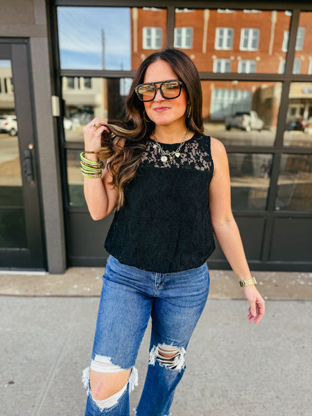The Always Polished Lace Tank