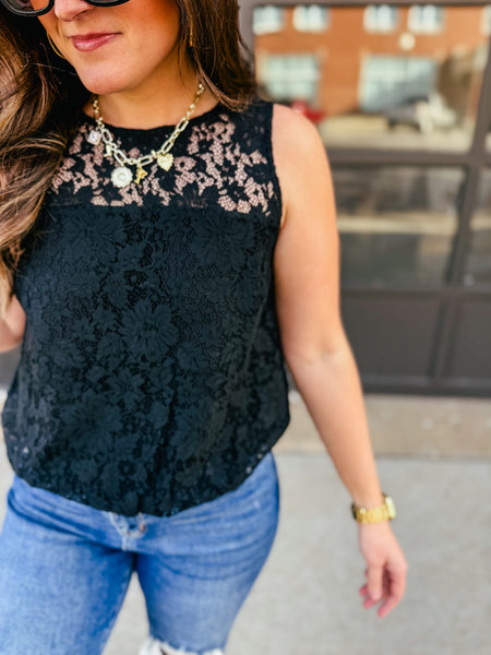 The Always Polished Lace Tank