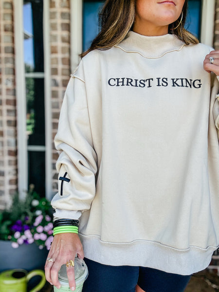 Christ is King Mock Neck