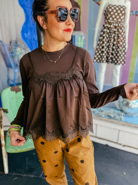 The "IT Girl" Layered Lace Blouse